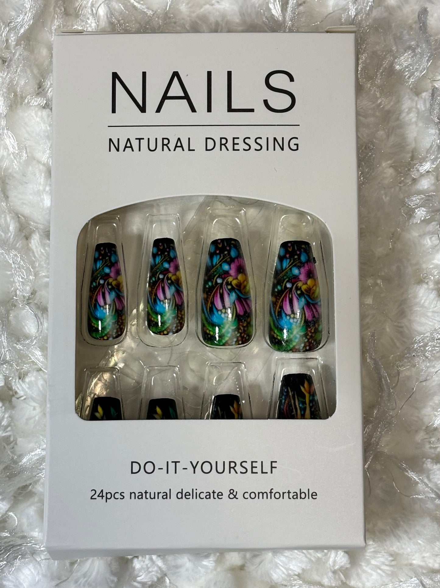Press on Nails - 3D Floral Pattern
