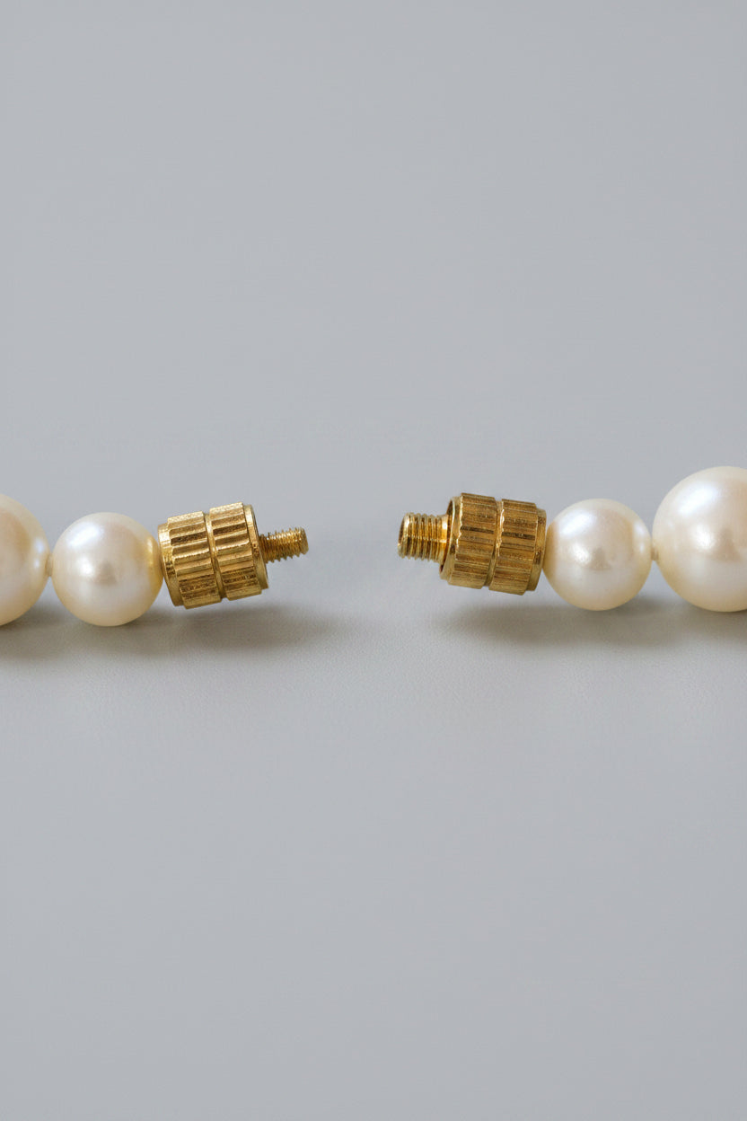 Necklace - Vintage 1928 - Single Strand - Glass Faux Pearls