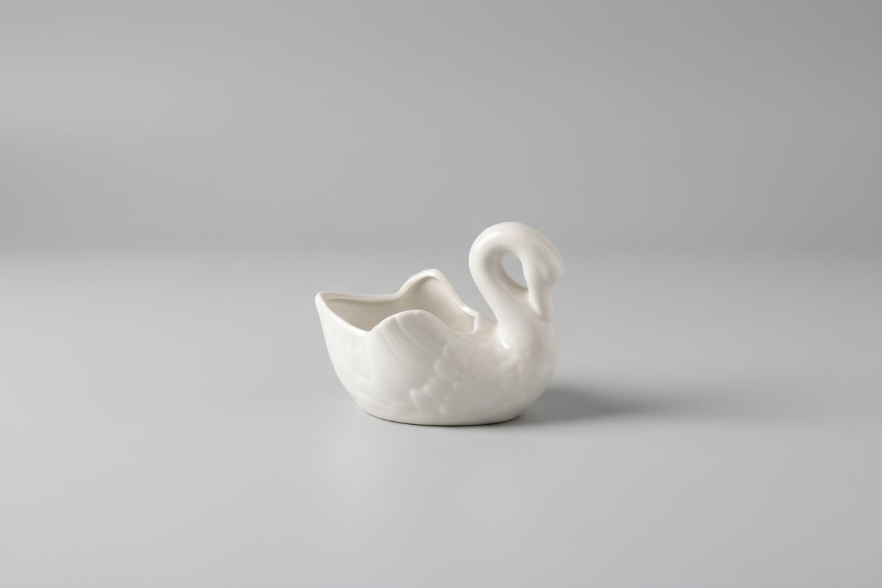 Vintage Lenox Porcelain Swan Trinket Holder
