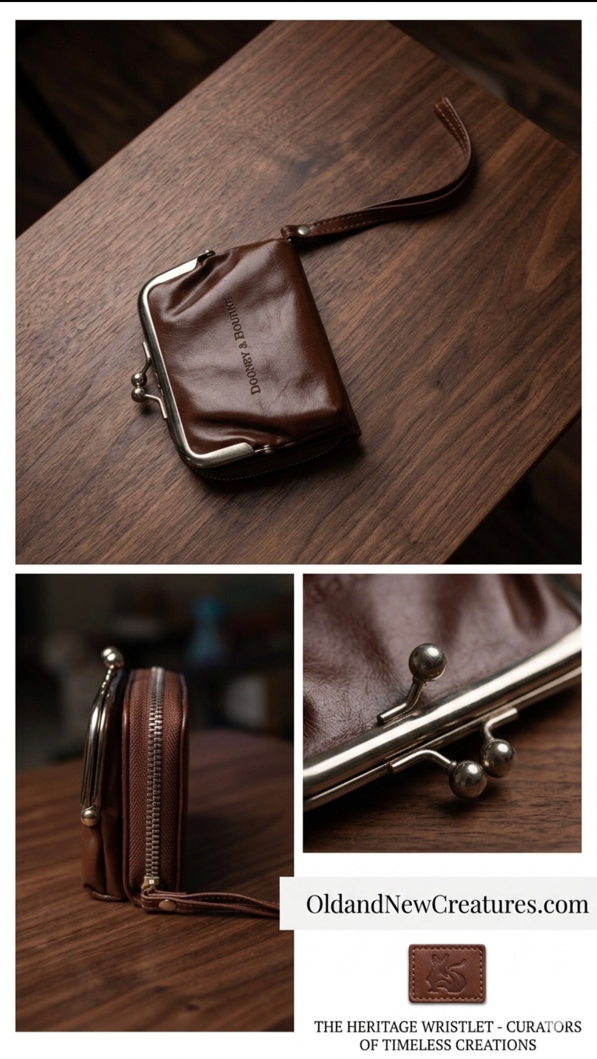 Purse Wallet - Dooney & Bourke - Brown or Black Leather