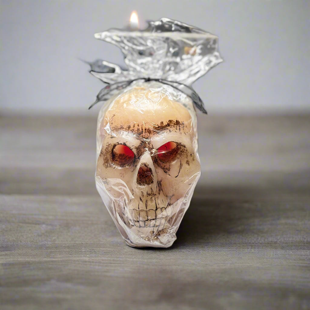 Bleeding Skull Candle