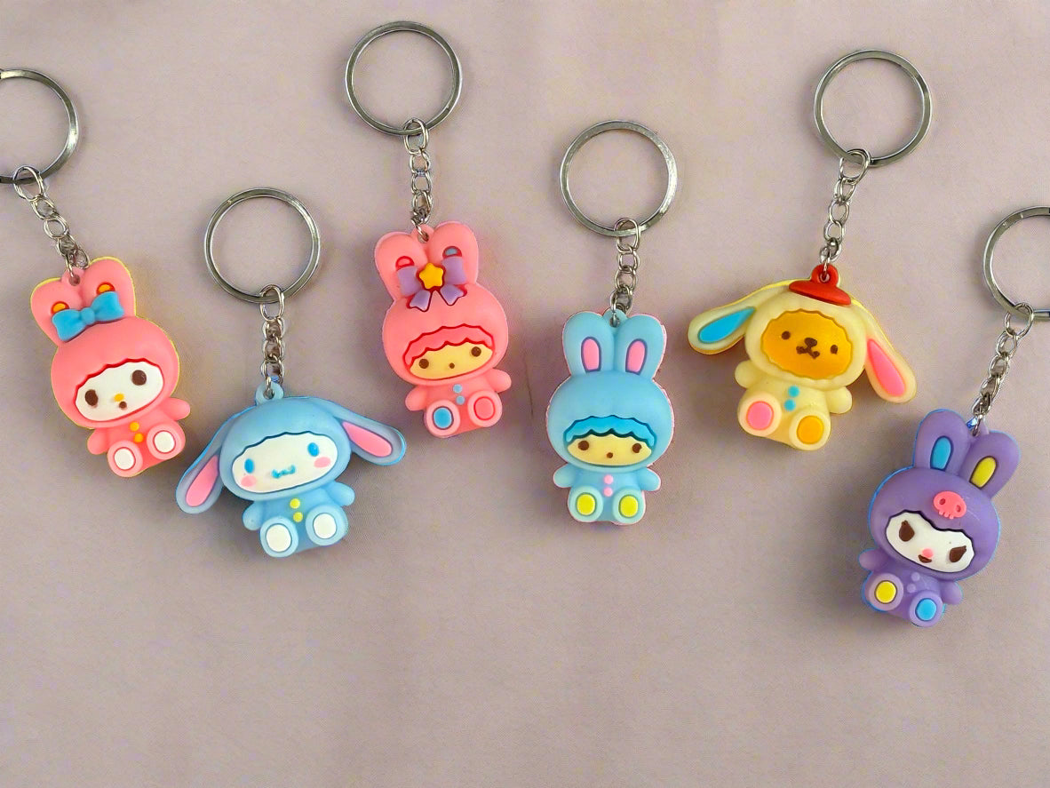 Keychains - Sanrio Pajama Party Hello Kitty Character Pendants
