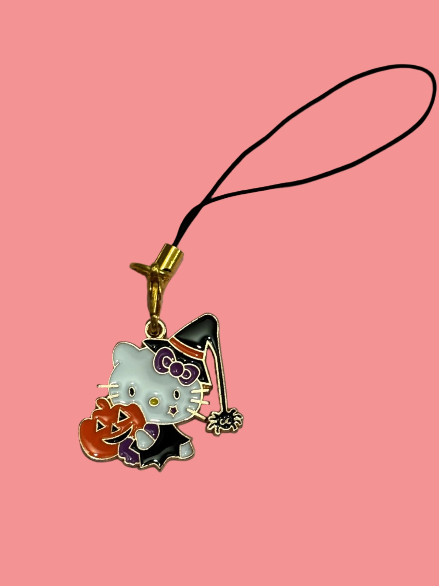 Phone Charm - Halloween Hello Kitty with Pumpkin