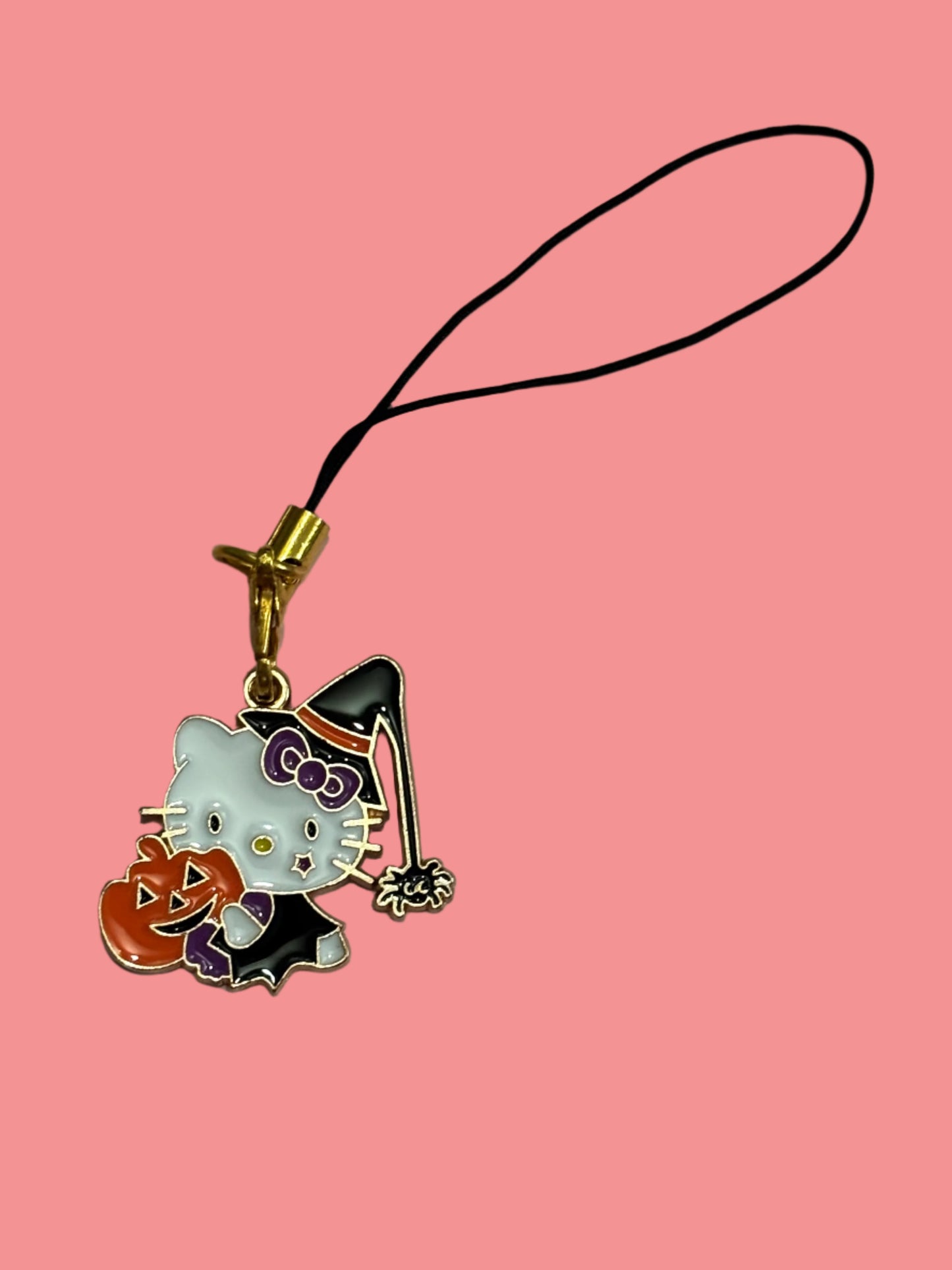 Phone Charm - Halloween Hello Kitty with Pumpkin