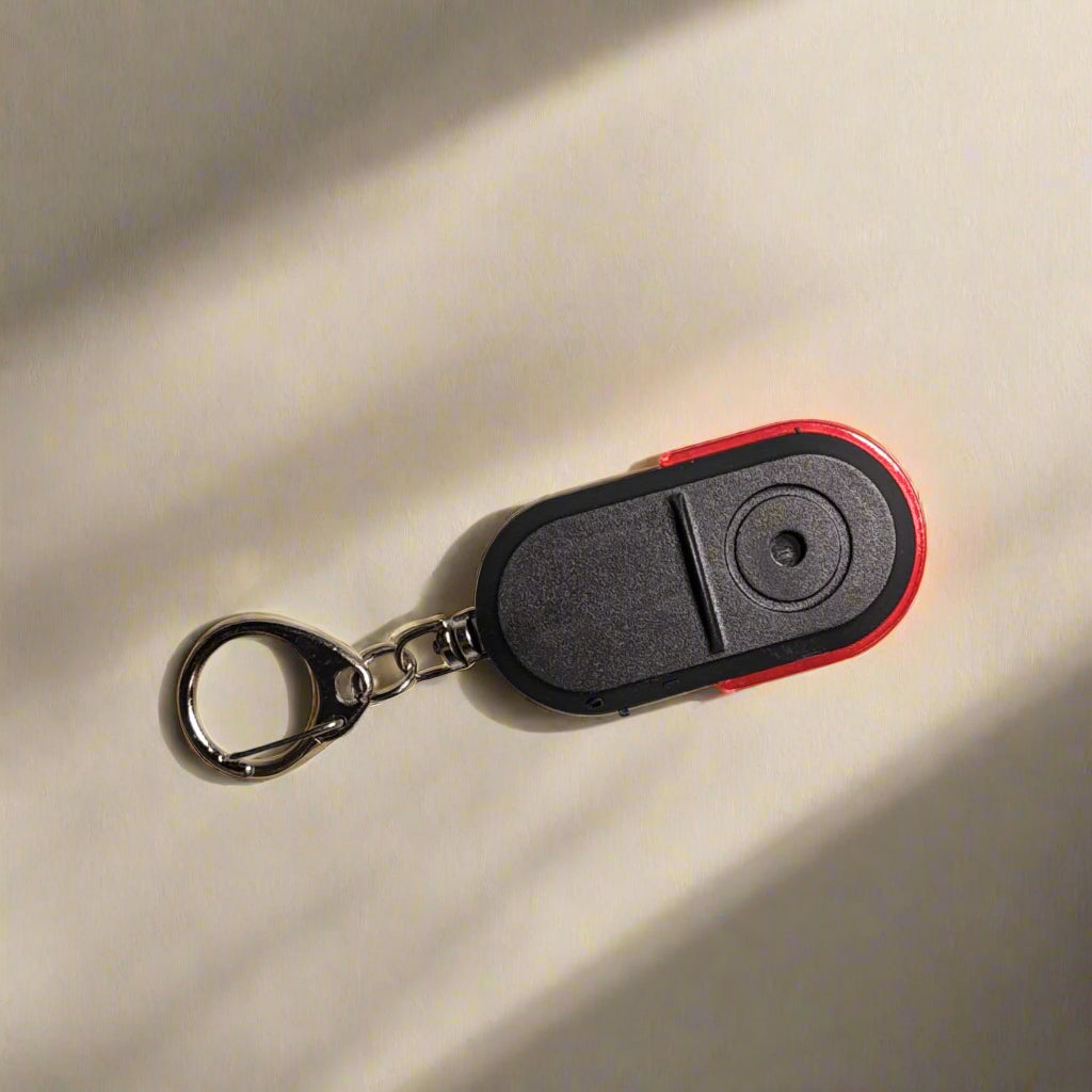 Whistle Activated Alarm Keychain Key Finder with LED Light
