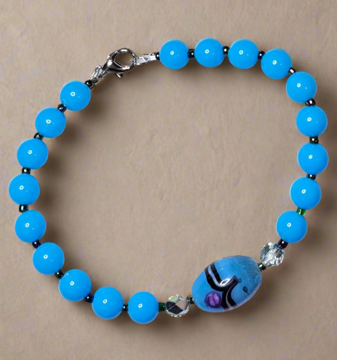 Handmade Azure Dream Weaver Bracelet