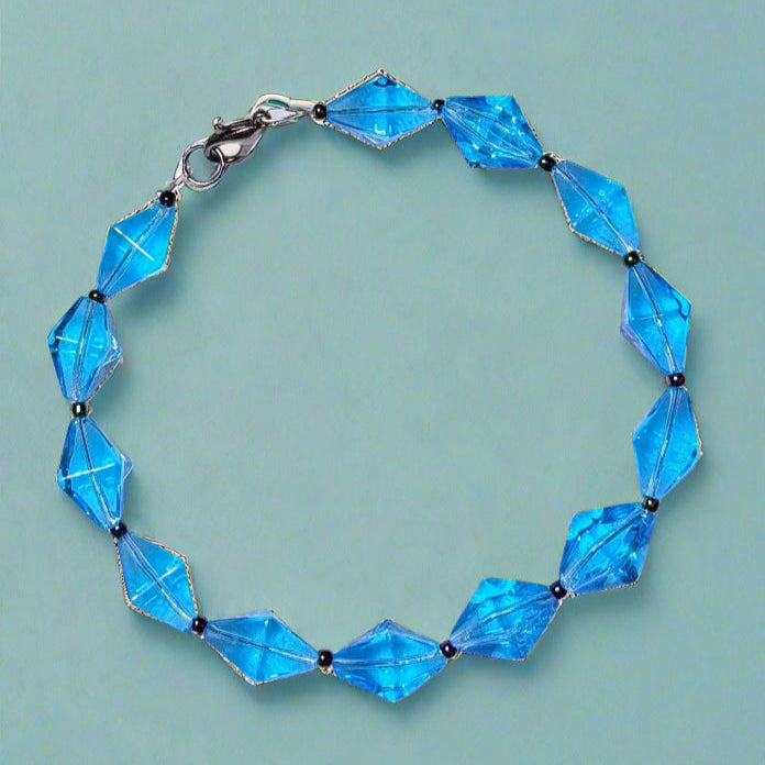 Handmade - Dive into Dazzle - Blue Bracelet