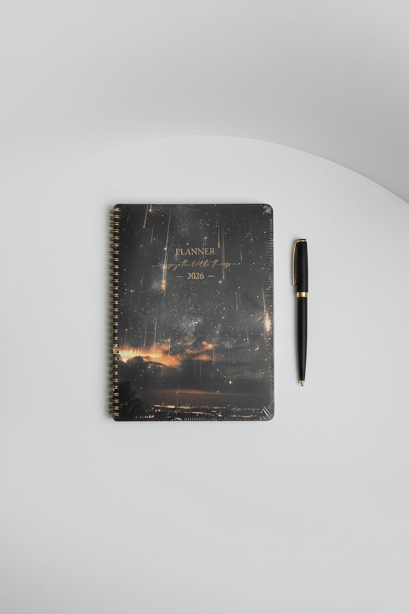 Twelve Month Planner - Midnight Skies - Enjoy the Little Things