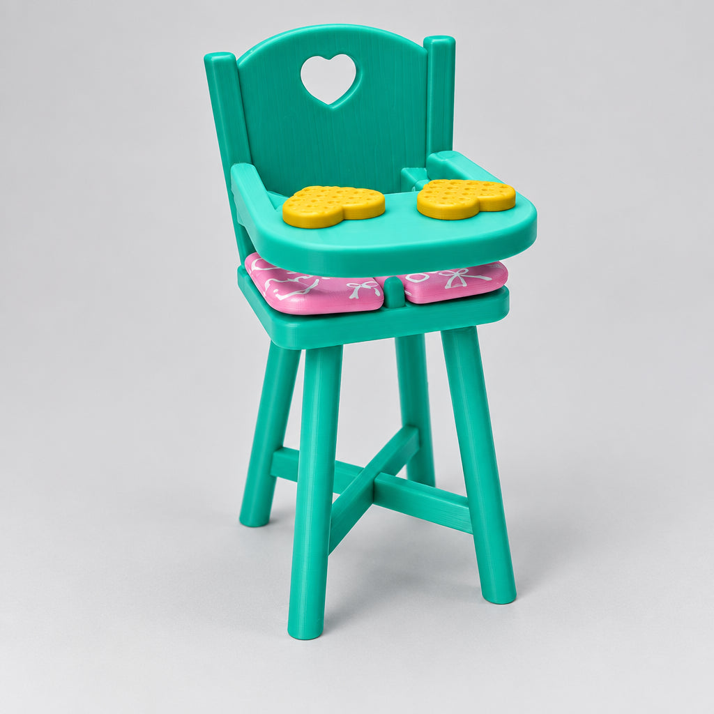 Zuru - 5 Surprise My Mini Baby Series 2 – Teal Highchair & Silicone Doll Set