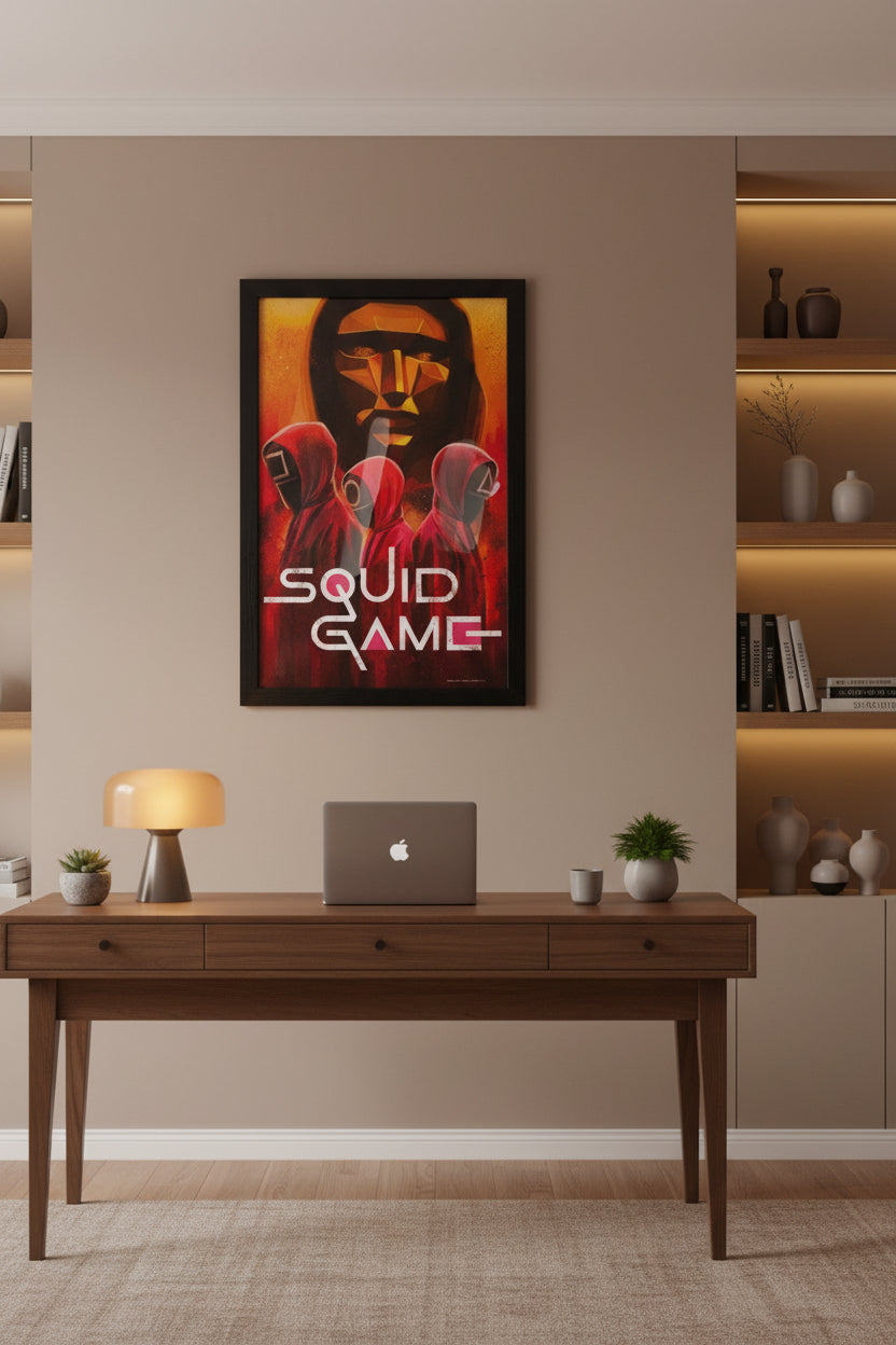 Framed Poster Print - NETFLIX - Officially Licensed - Squid Games - 11"x17"