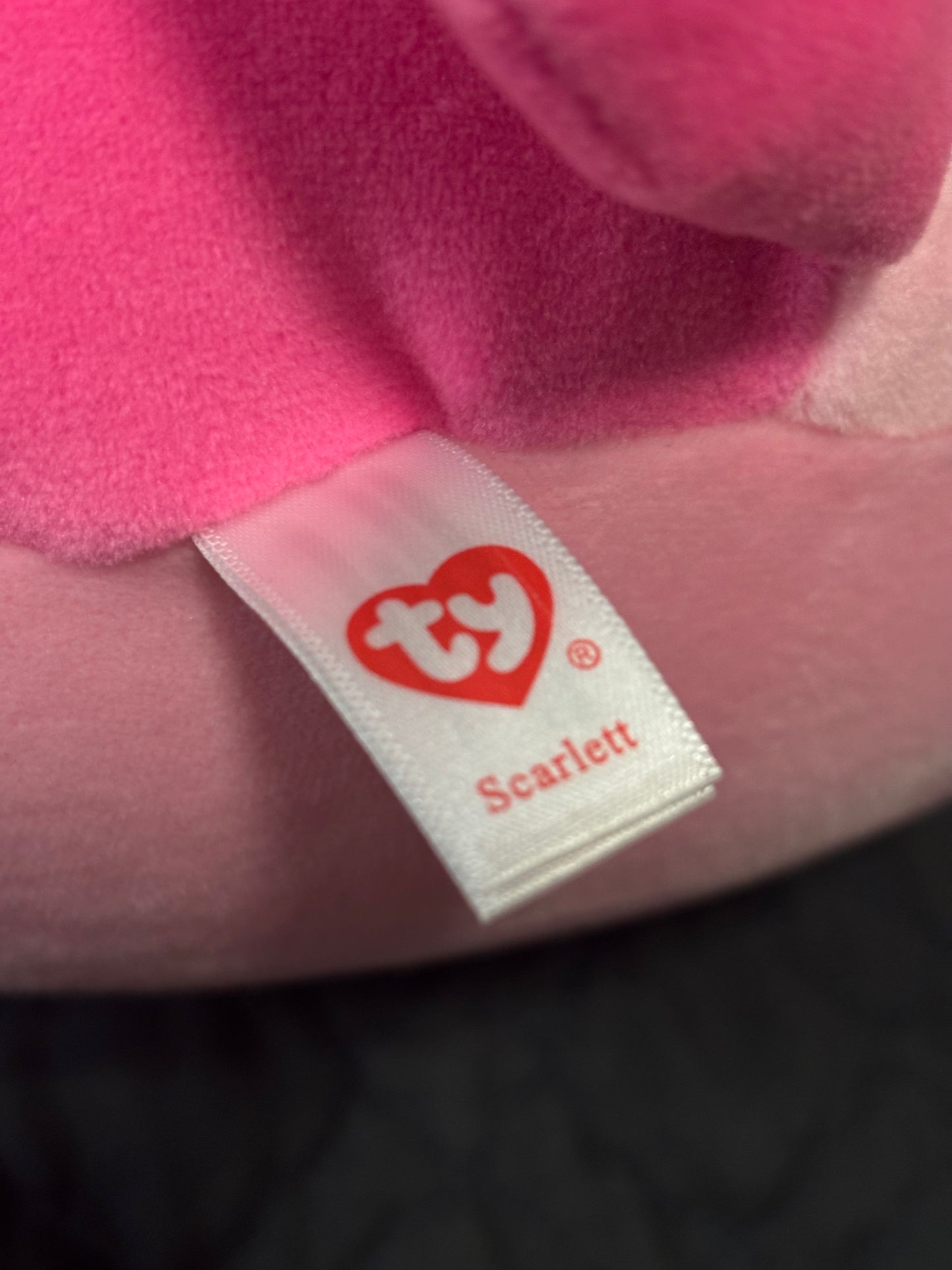 Ty Valentines "Scarlet" Cat Squish-A-Boo Pillow Toy