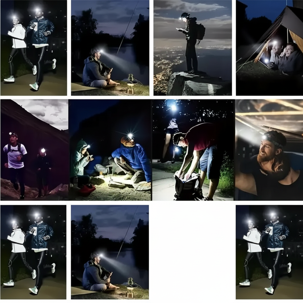 LED Highlight- USB Headlight - 25000LM - - Rechargeable