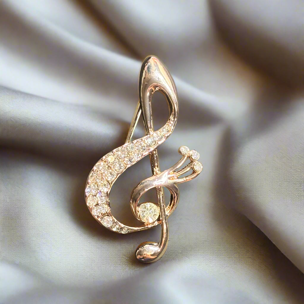 Brooch - Treble Clef (G-clef)