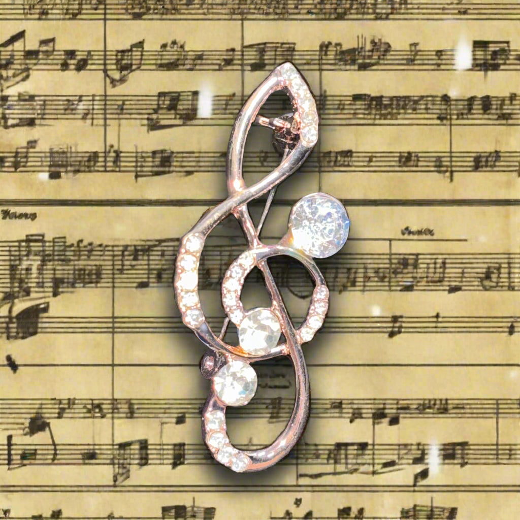 Brooch - Treble Clef (G-clef)