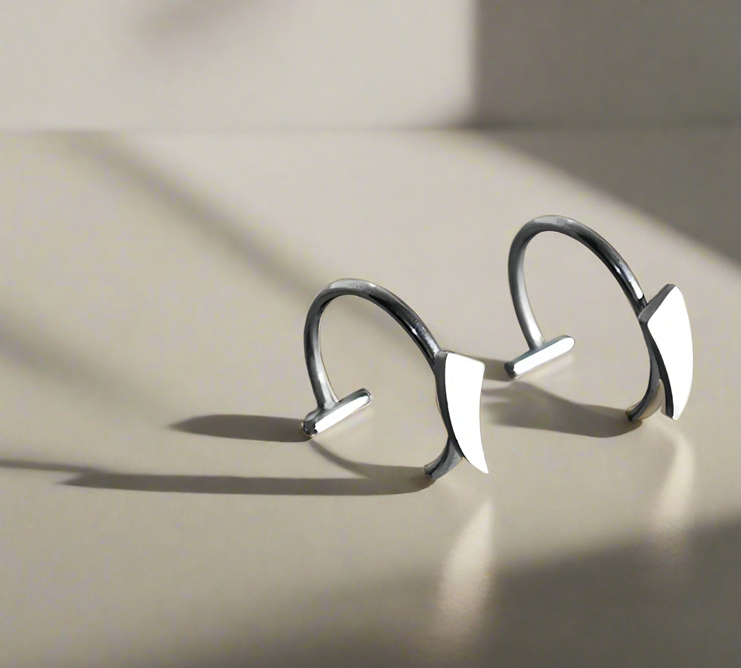 Vampire Fang lip Rings