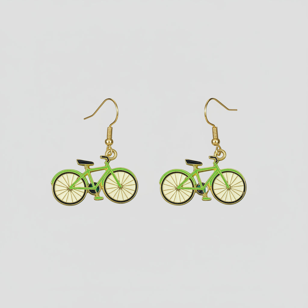 Earrings - Bicycle