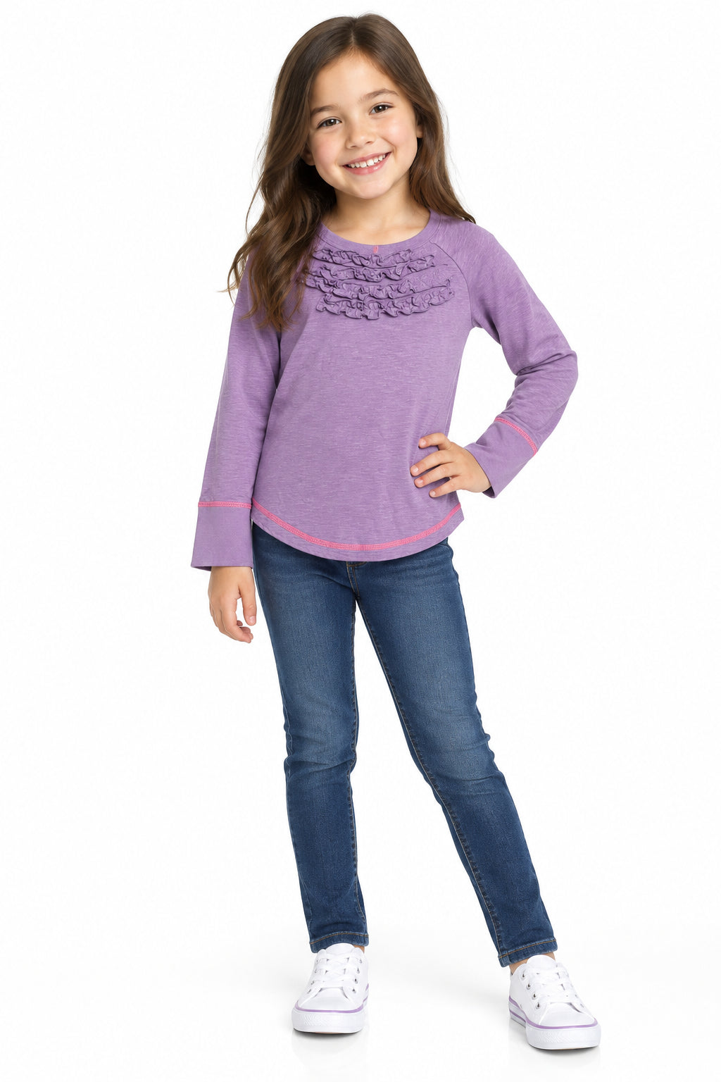Girl's Shirt - Kohl's - Hang Ten - Dahlia Purple - Size 6X