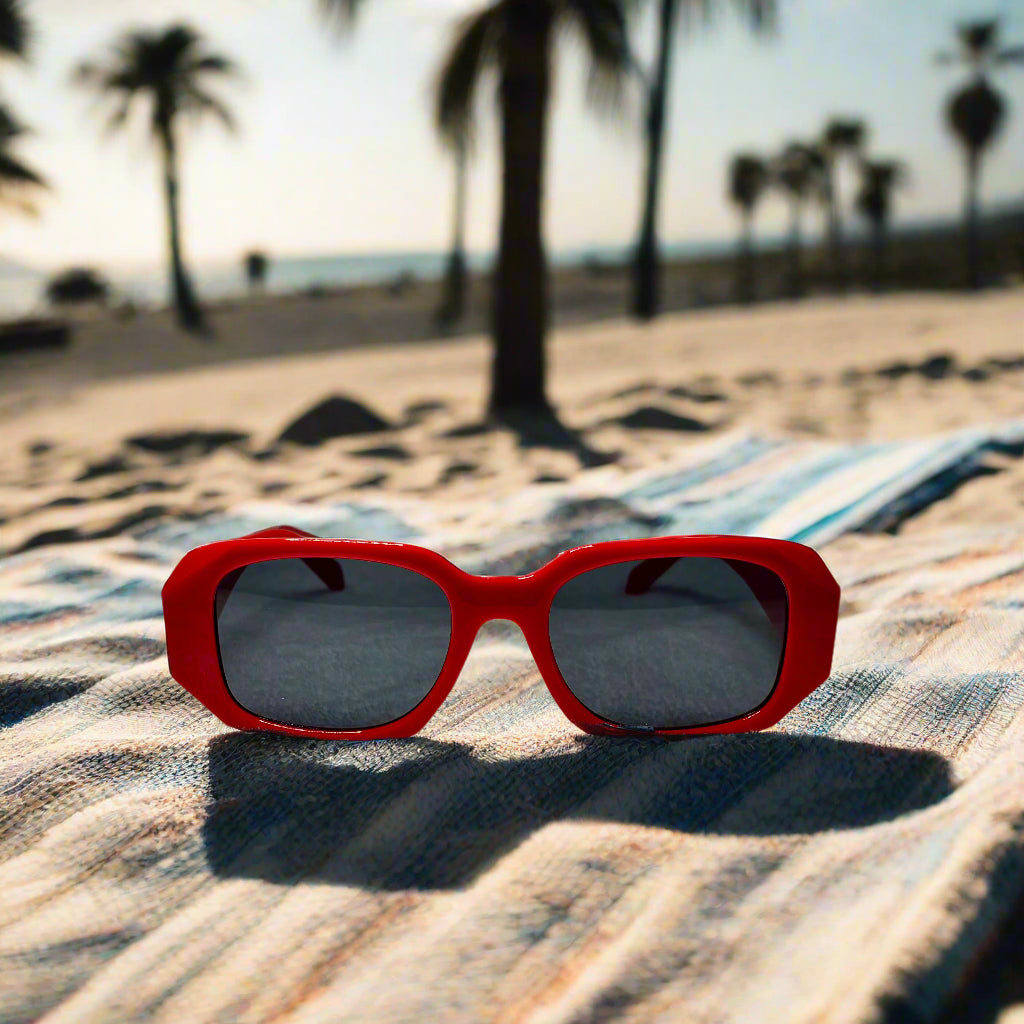 Sunglasses - Red Square Framed