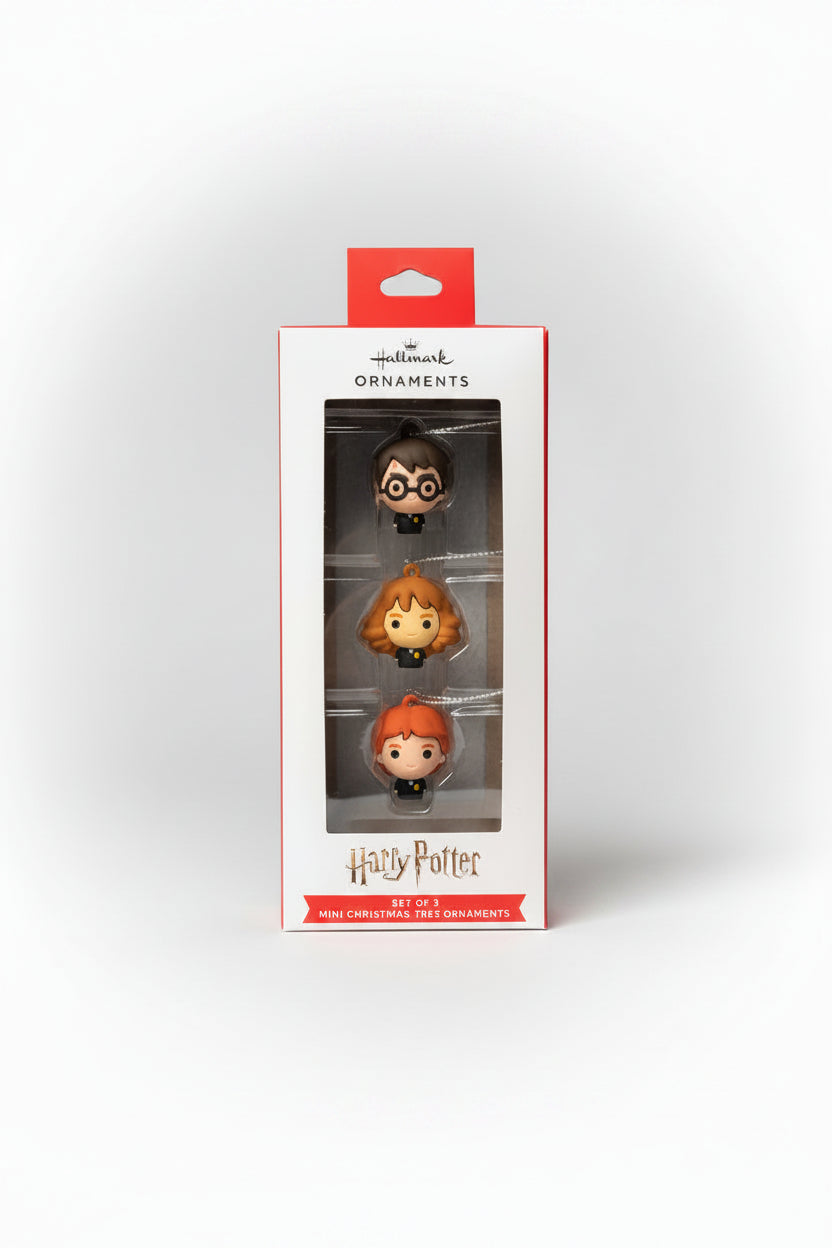 Christmas Ornaments- Set of 3 Mini - Harry Potter - HALLMARK