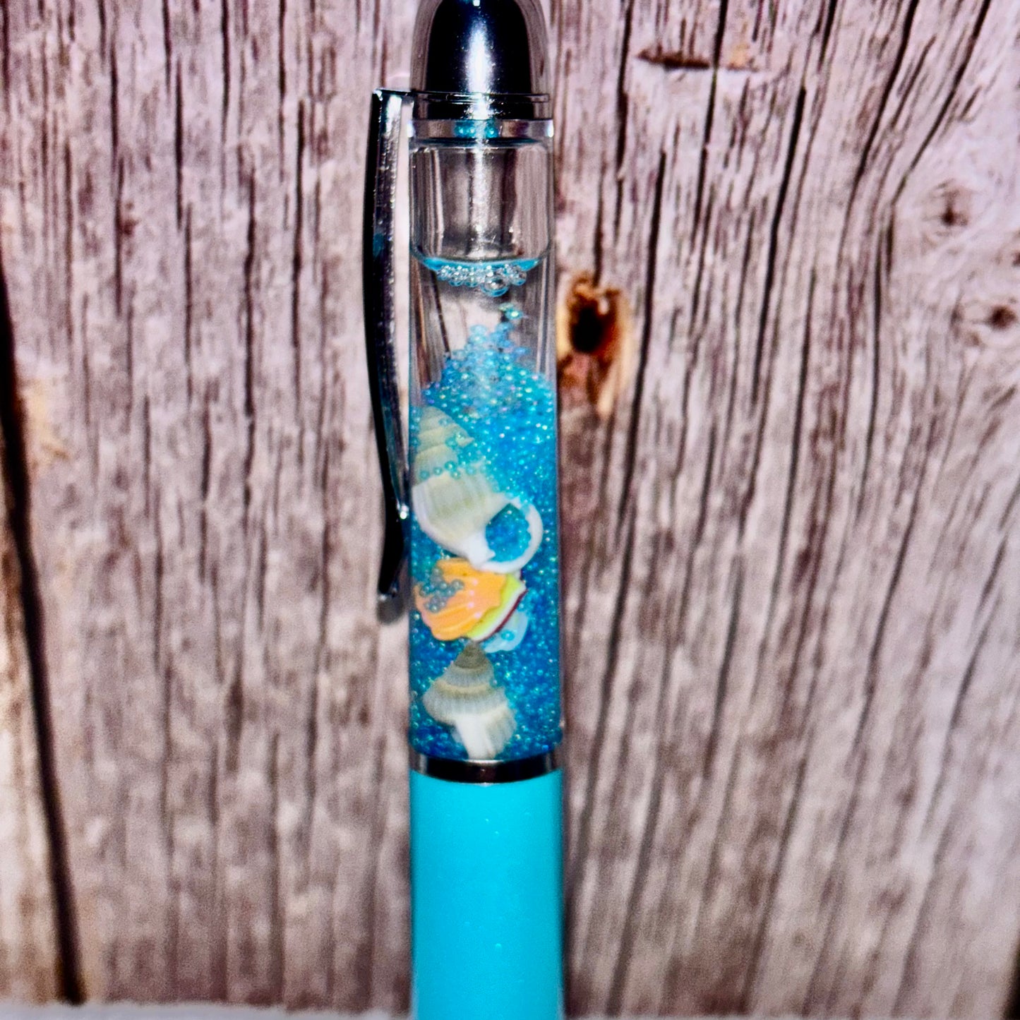 Pen - Floating Seashells - Blue