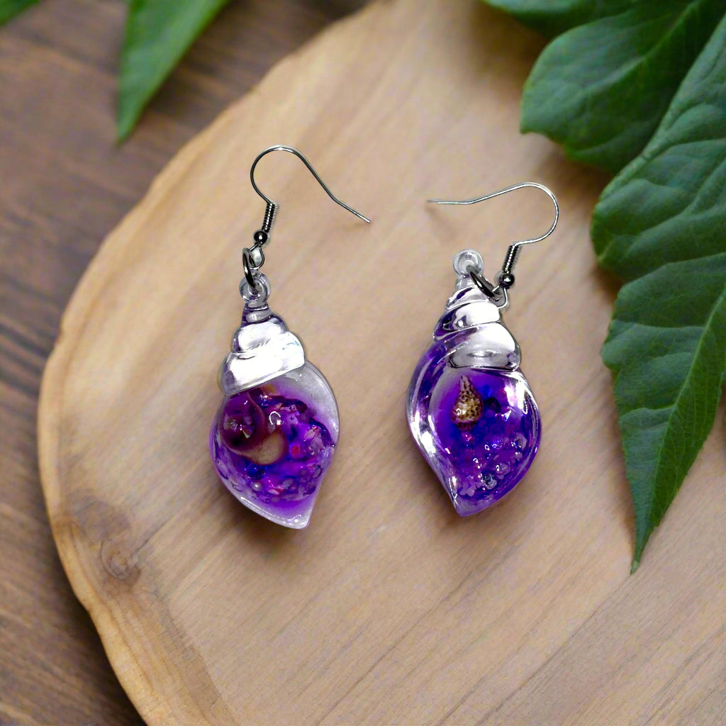 Earrings - Seashell Conch