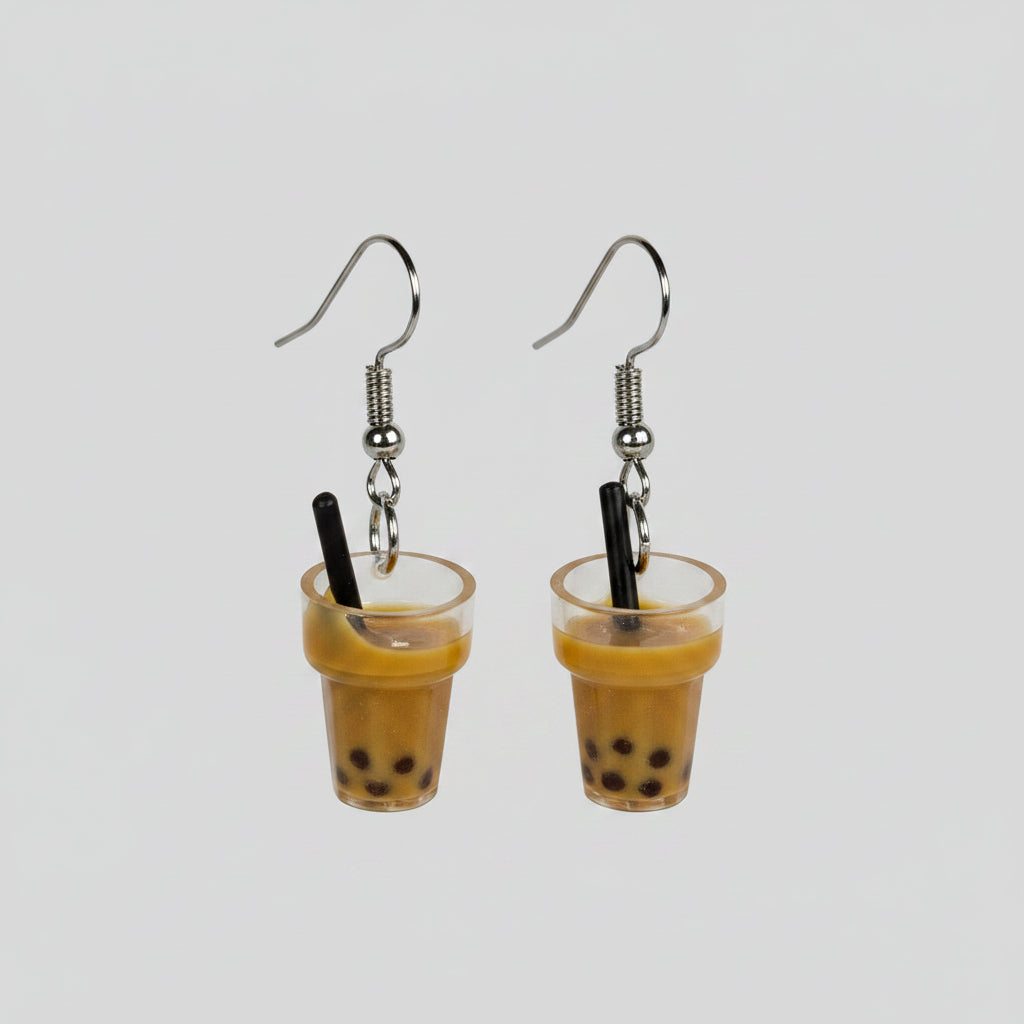 Earrings - Boba Tea
