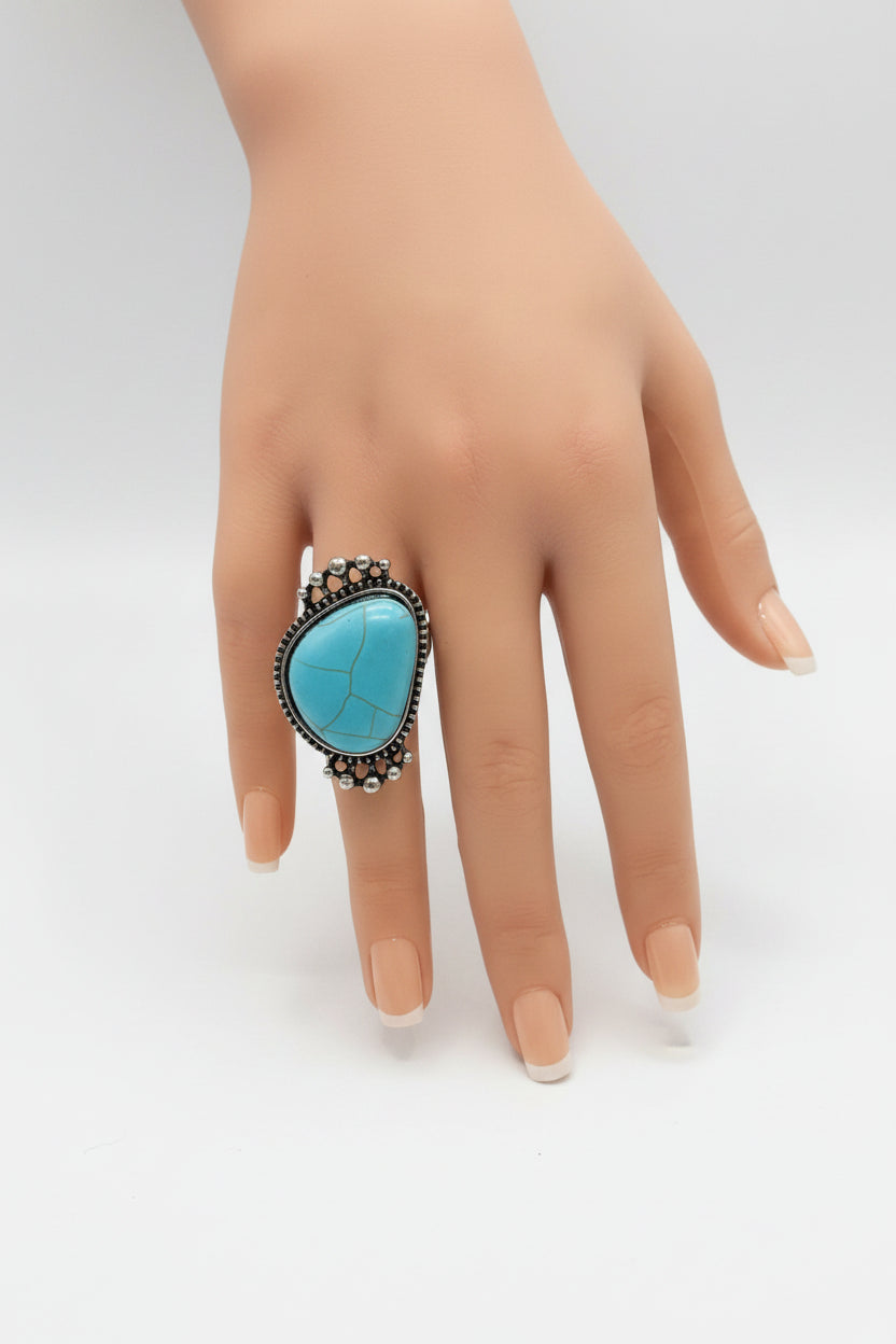 Ring - Bohemian Style Adjustable Statement - Size 8