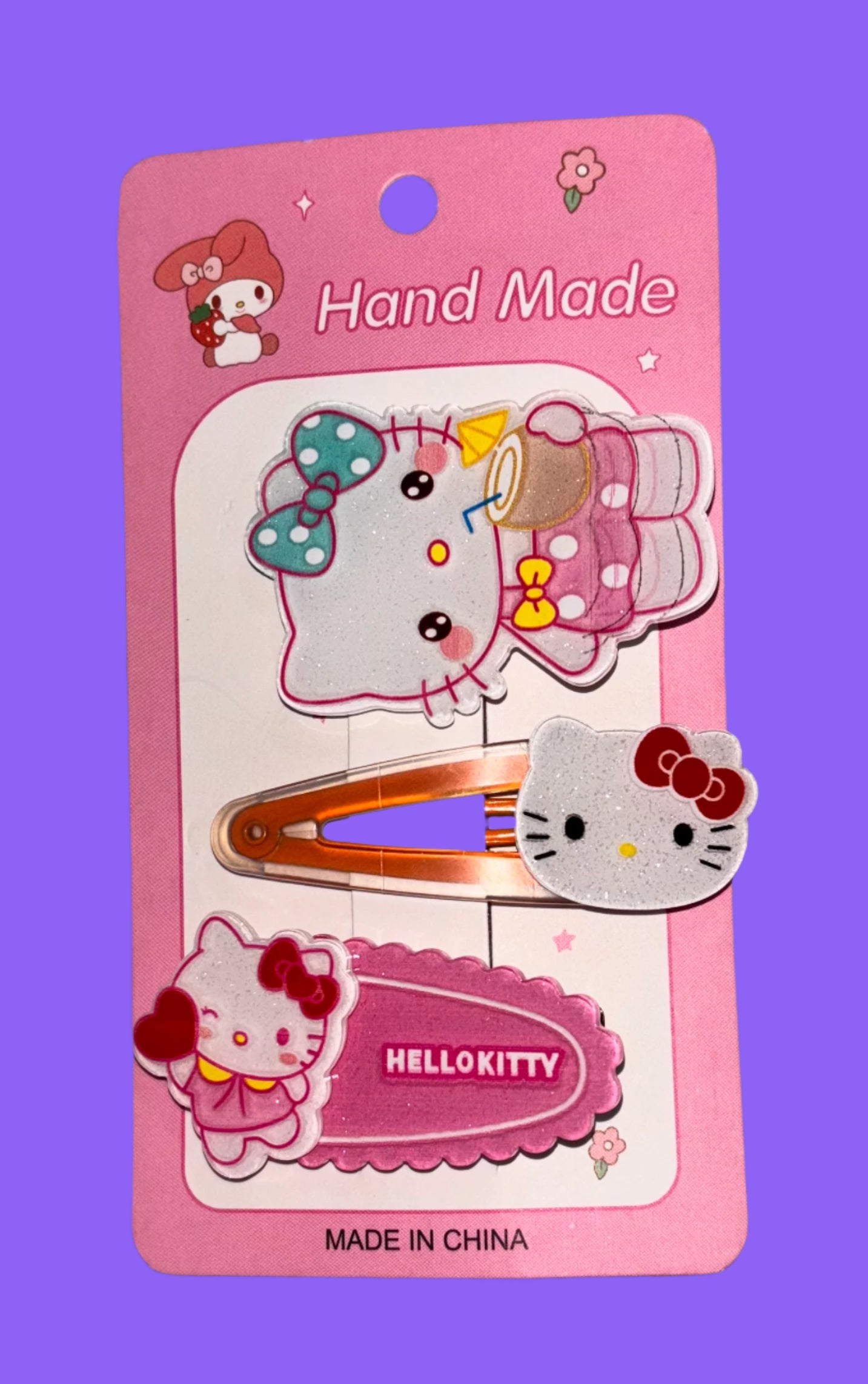 Hair Clips - Sanrio - Hello Kitty - Set of 3