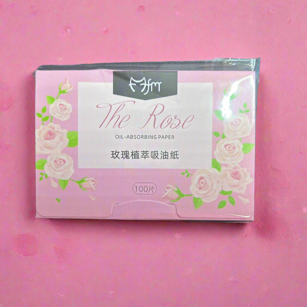 Oil Absorbing Paper - The Rose - 100 Sheets