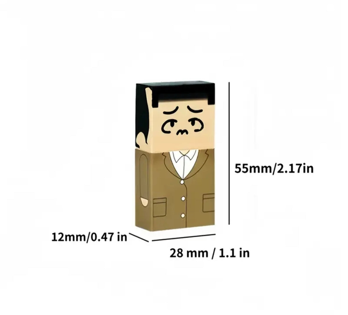 Erasers - Quirky Bald Man Novelty