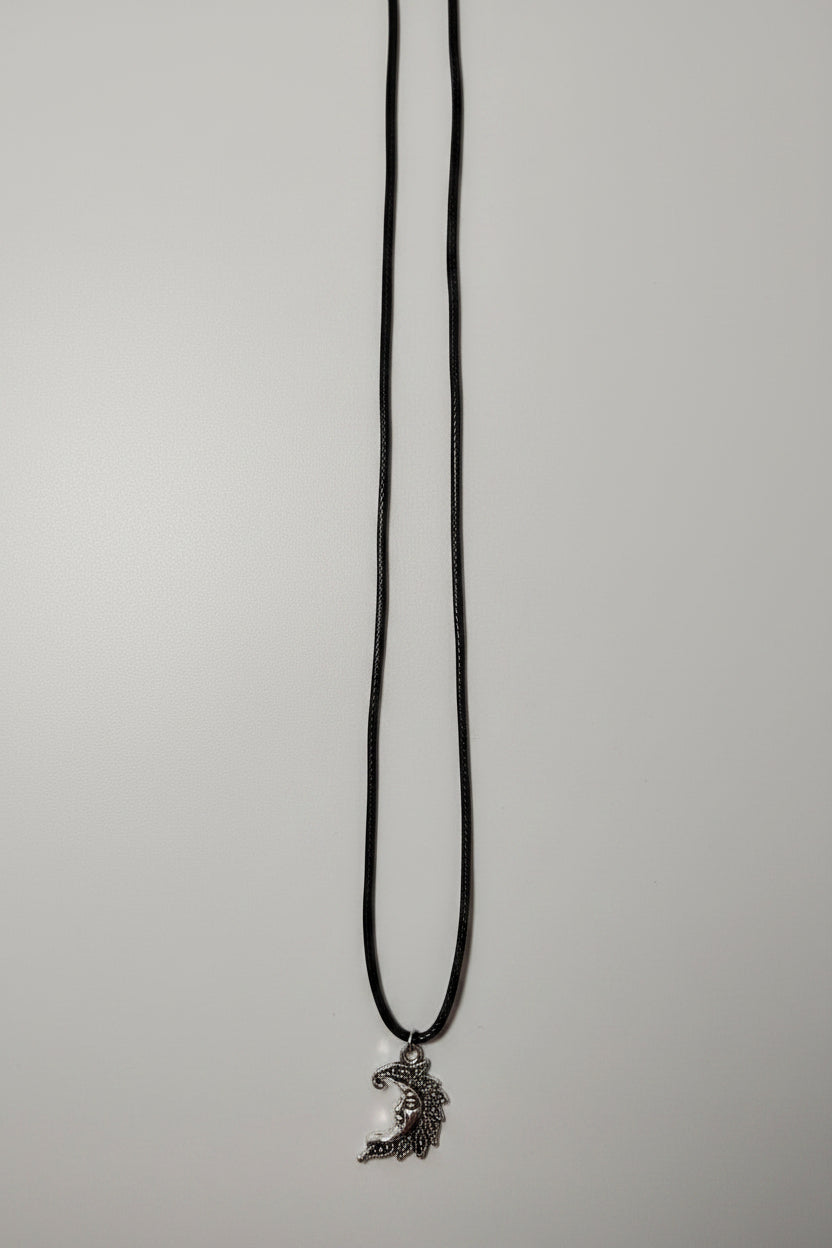 Moon Pendant Necklace - 15"-16"