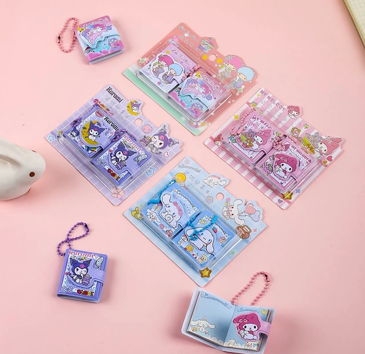 Mini Keychain Notebooks - Sanrio