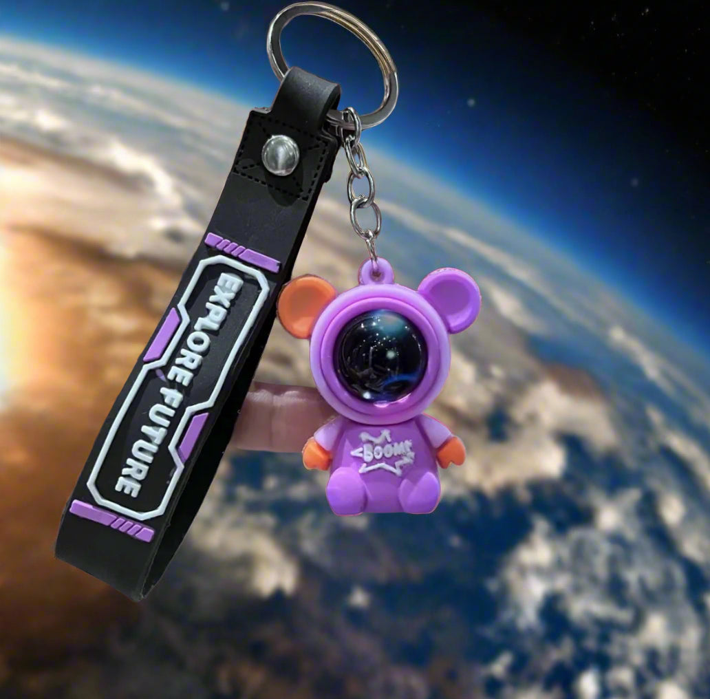 Keychain - Boom Bear Astronaut