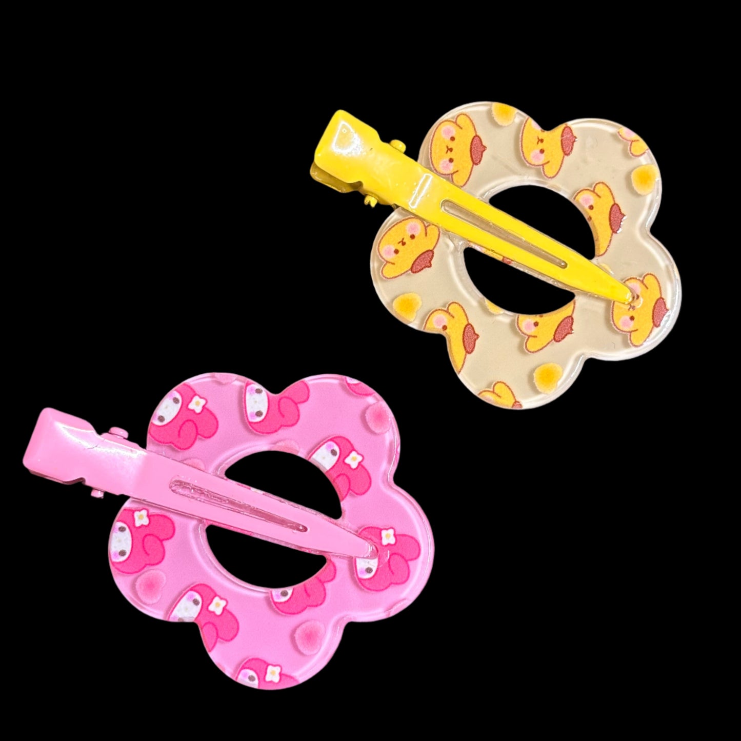 Hair Clips - Pompompurin and My Melody