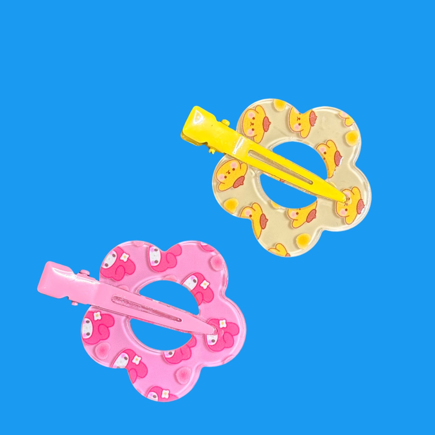 Hair Clips - Pompompurin and My Melody