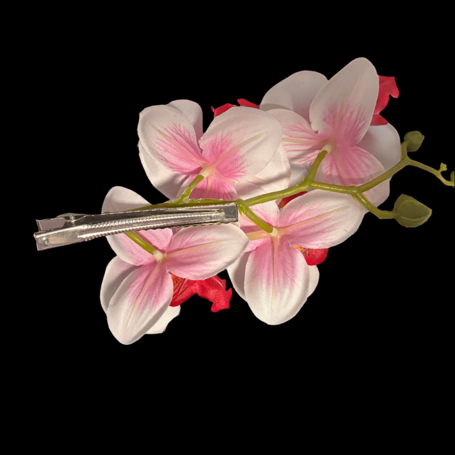 Hair Clip - Handmade - Hawaiian Orchid