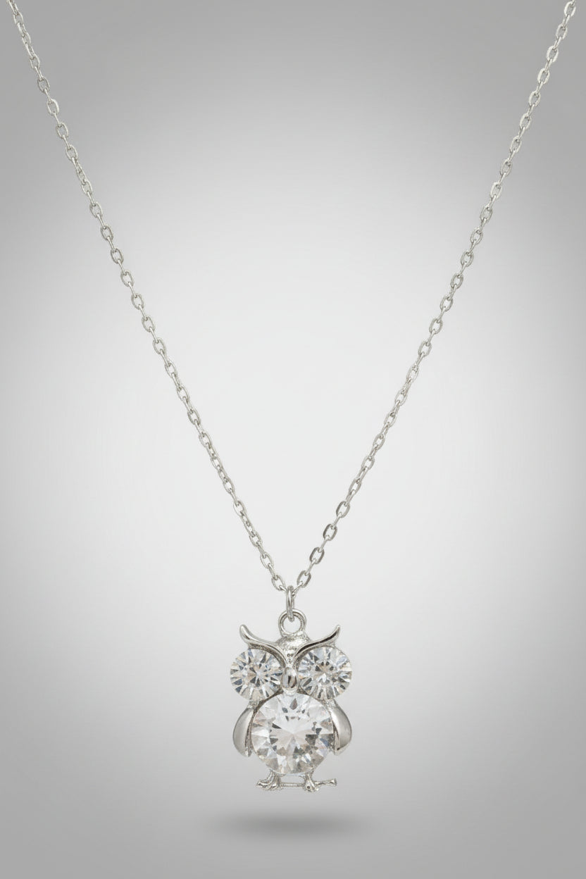 Necklace - Crystal Owl Pendant