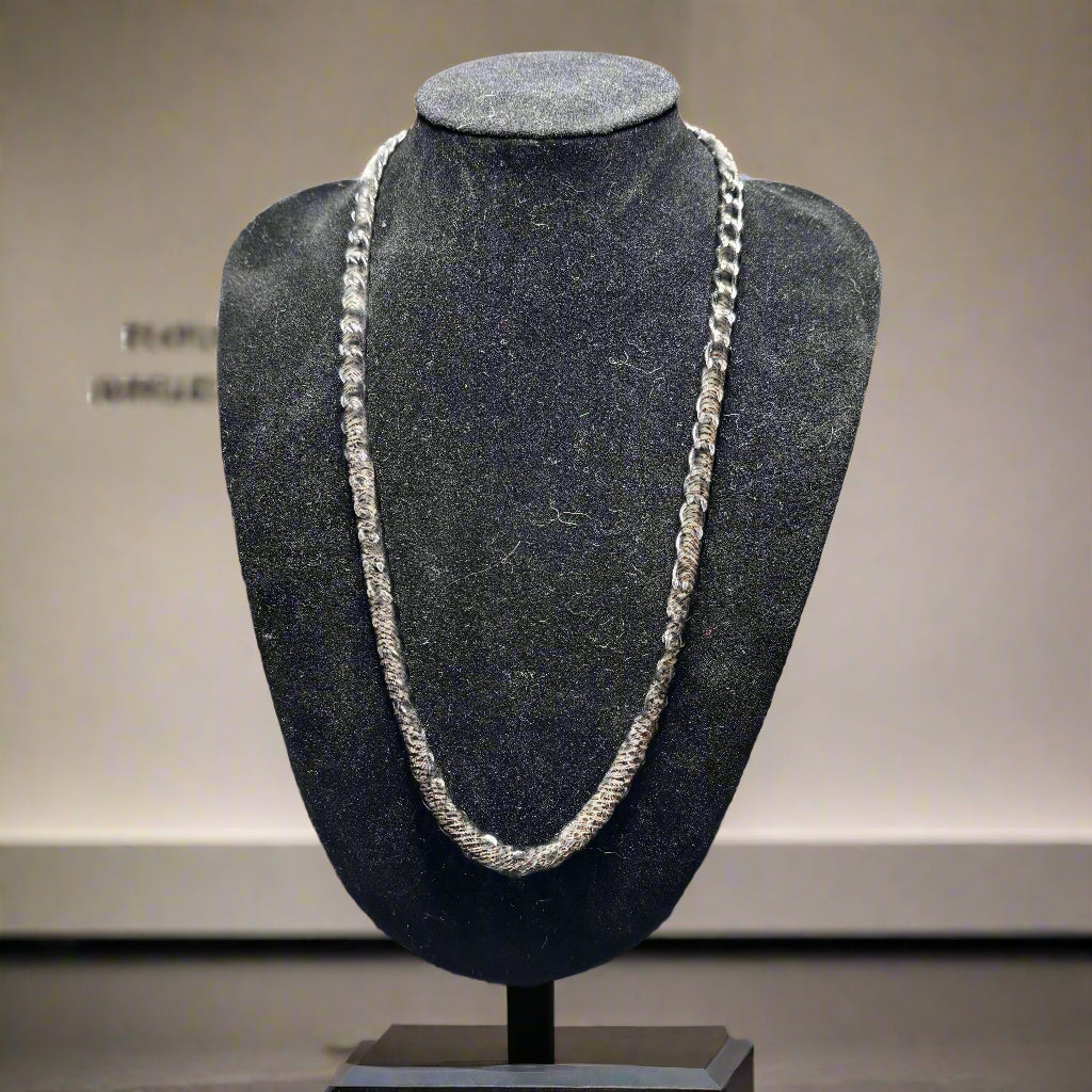 Necklace & Bracelet Set - Handmade - Beads and Chains