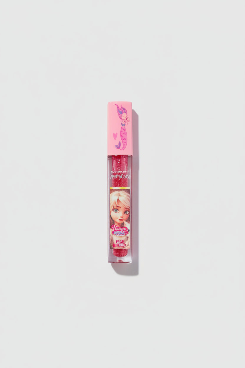 Lip Gloss - Romantic Rain - Mermaid - Glitter Pink