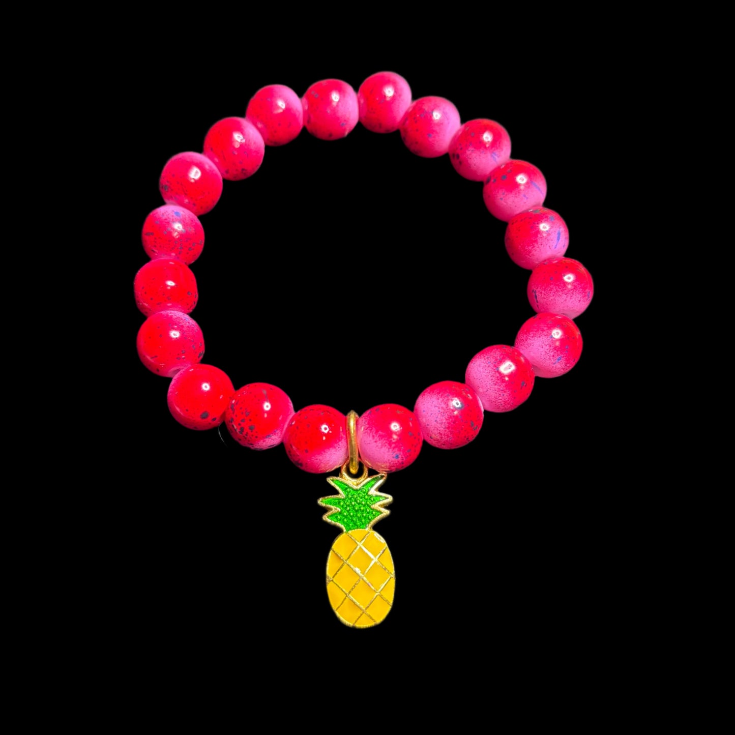 Bracelet - Glass Beads with Charm