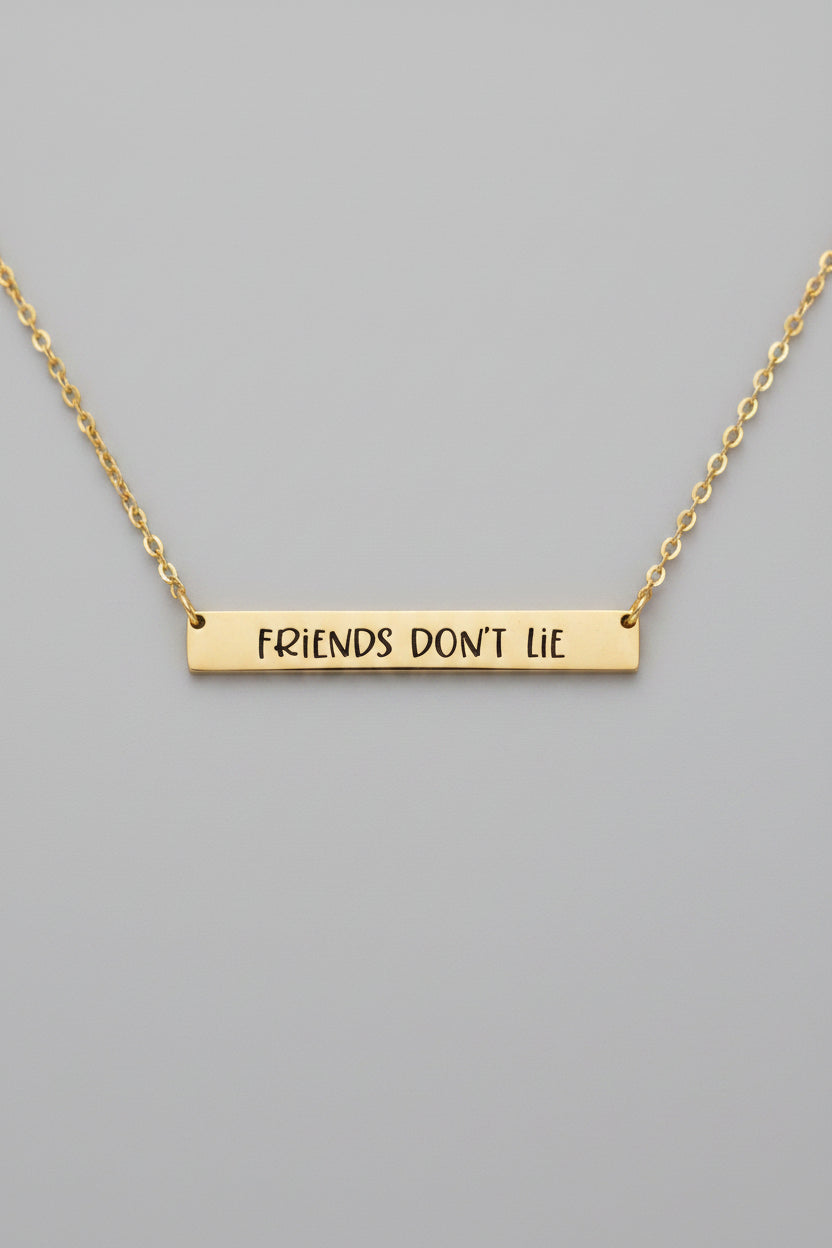 Necklace - Stranger Things _ "Friends Don't Lie" - Pendant - Loungefly