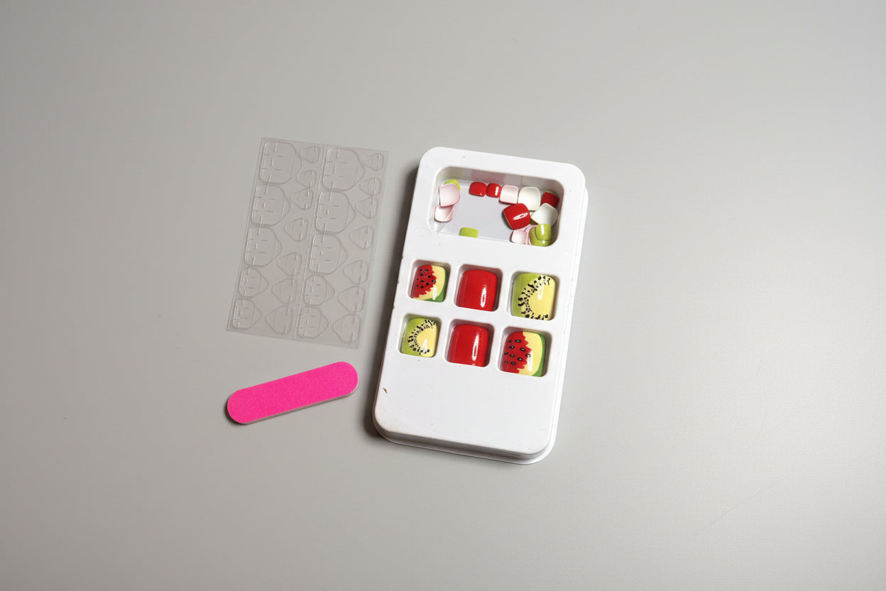 Press On Nails - Watermelon - Toe Nails