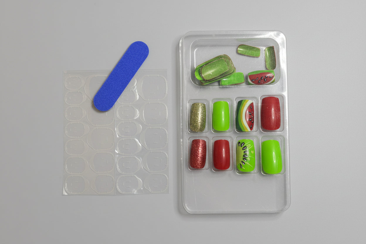 Press On Nails - Watermelon & Kiwi