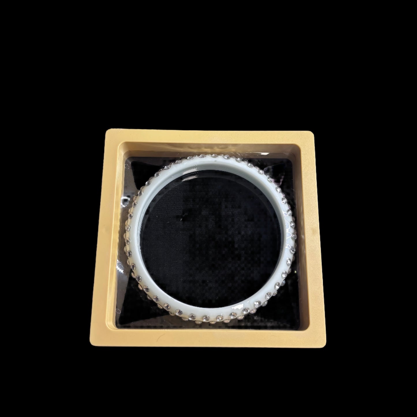 Bracelet - White Lucite Bangle