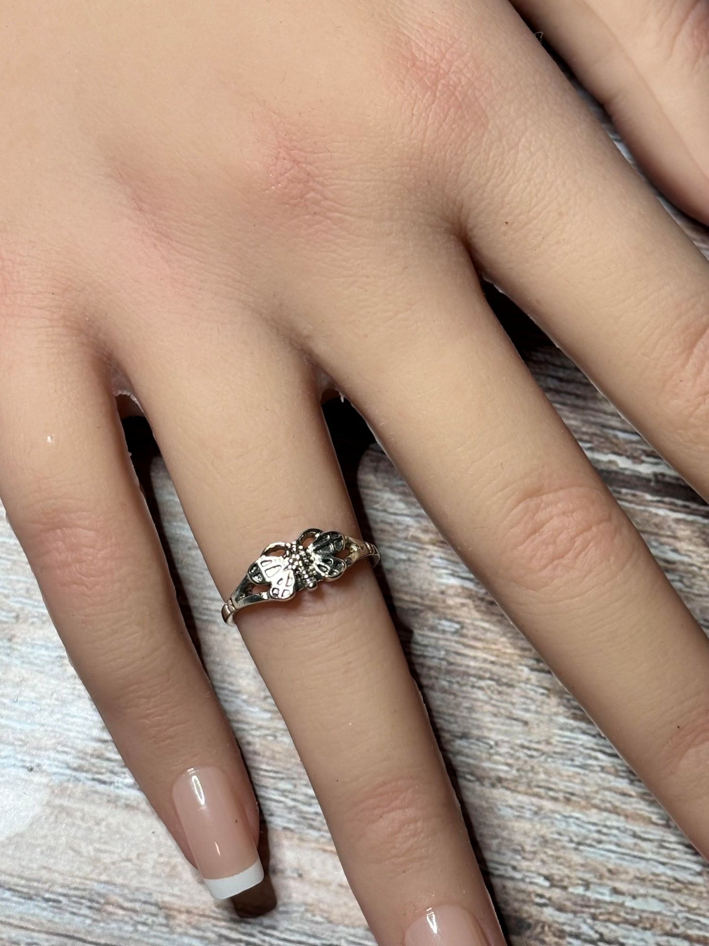 Ring - Size 5.5 - Butterfly Filigree Design