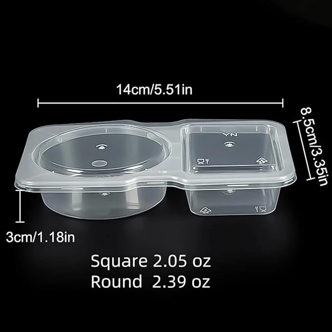 Plastic Condiment Container Set -  15pcs