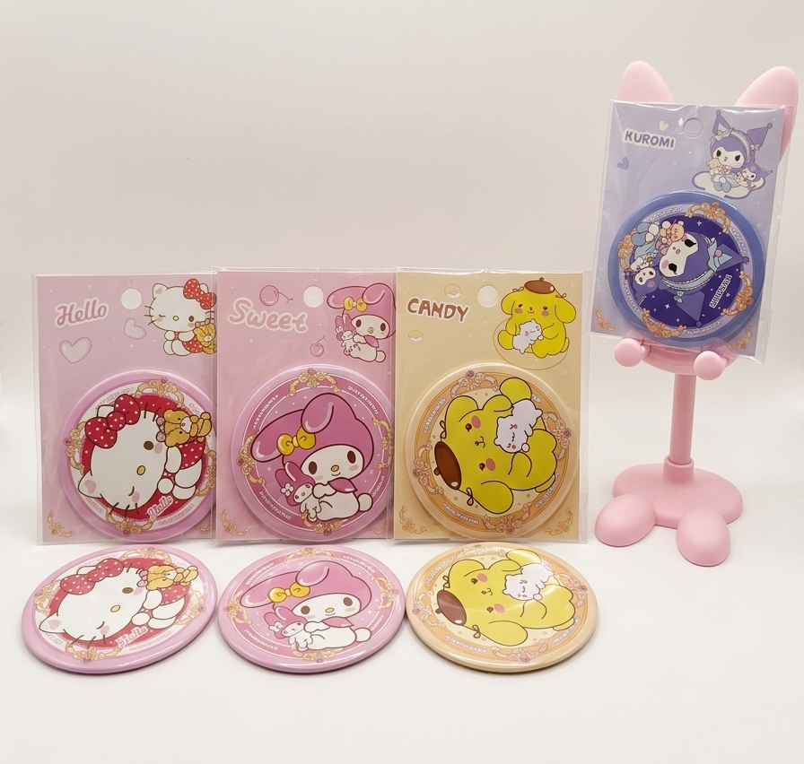 Compact Mirror - Sanrio - Hello Kitty and Friends