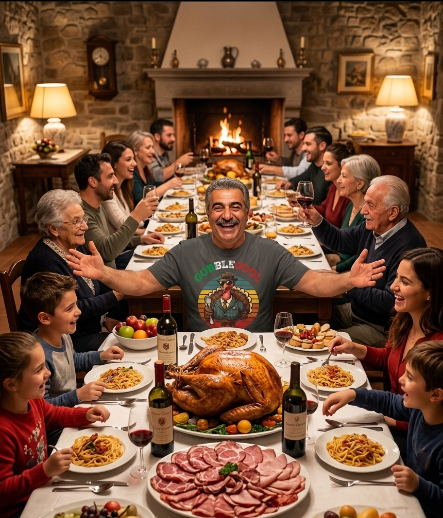 T-Shirt - "GobbleGool" Thanksgiving - Size Large