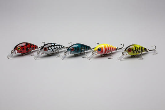 Fishing Lures - Hard Body Miniature Crankbait - Set of 6