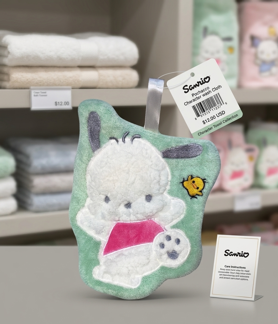 Hand Towel - Pochacco - Plush - Kawaii